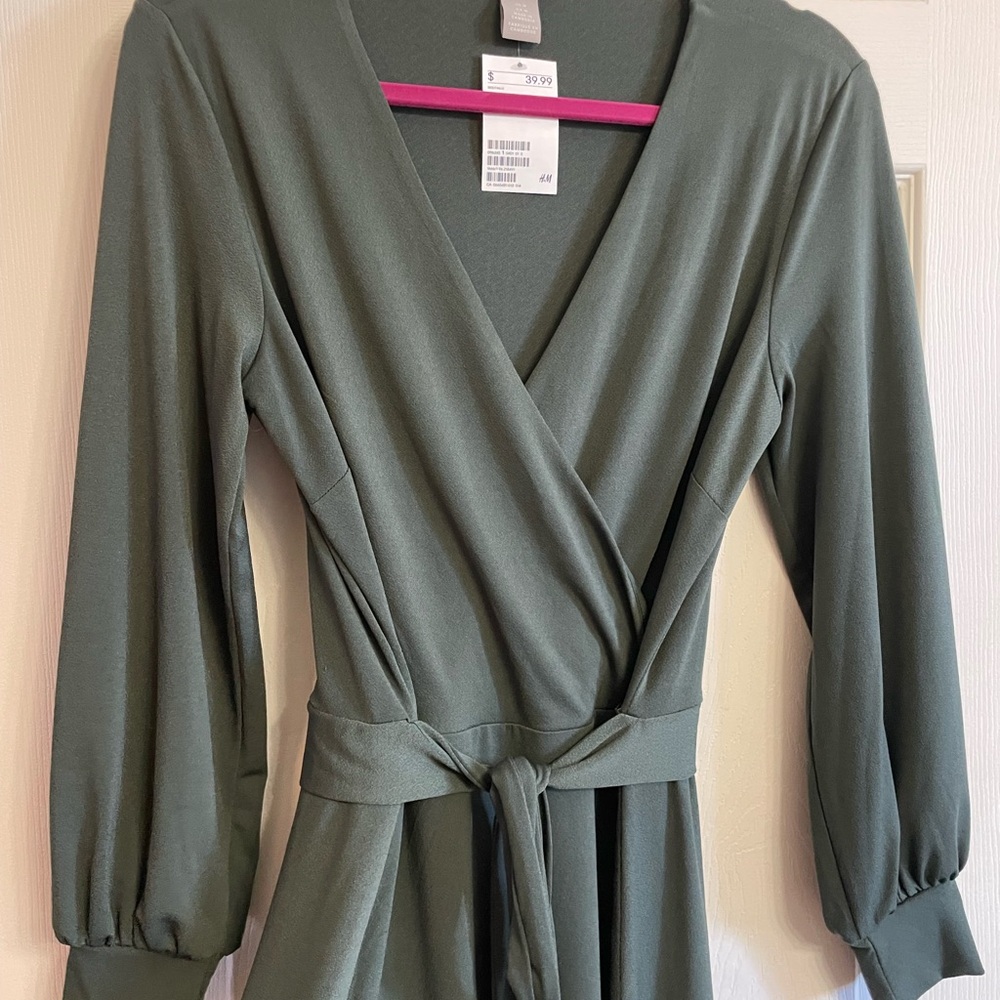 Green Wrap Dress